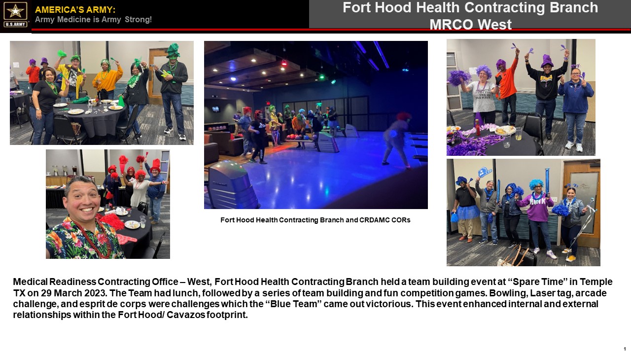 Fort Hood Team building 29MAR23
